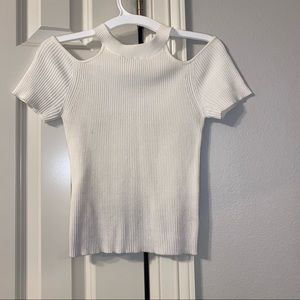 2/$15 6ixty8ight ribbed cutout crop top
